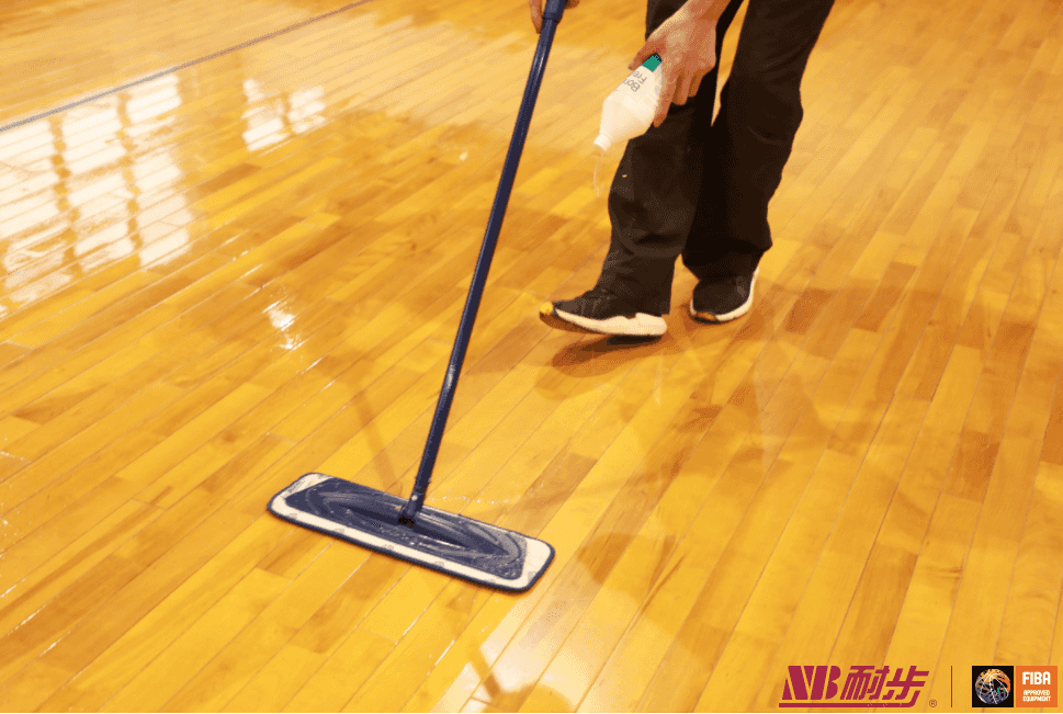 Sports wood floor, maintenance, basketball court