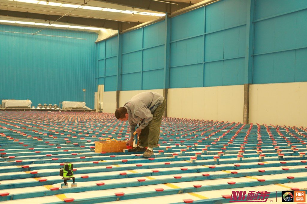 Sports Wood Floor, floor levelled